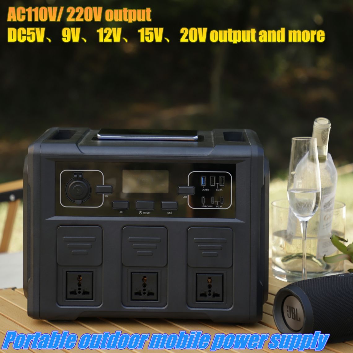 ພະລັງງານສູງກາງແຈ້ງການເກັບຮັກສາພະລັງງານໂທລະສັບມືຖືການສະຫນອງພະລັງງານ Portable Generator
