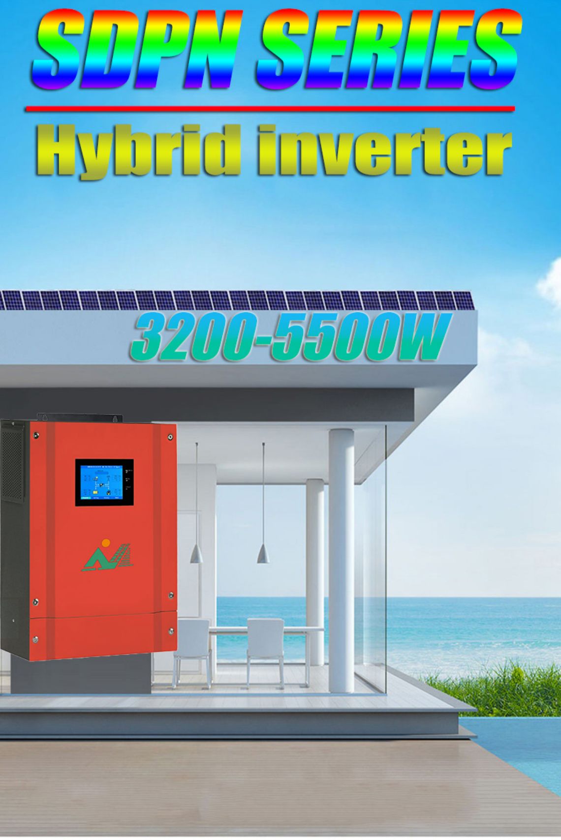 Гібрыдны інвертар SOLAR POWER INVERTER