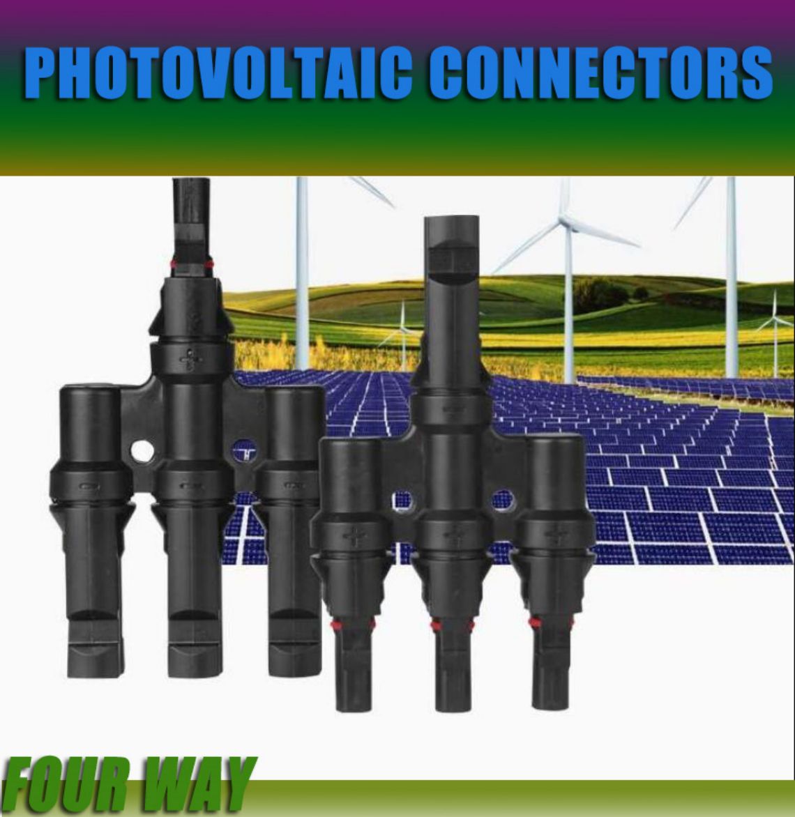 Solar MC4 branch connector