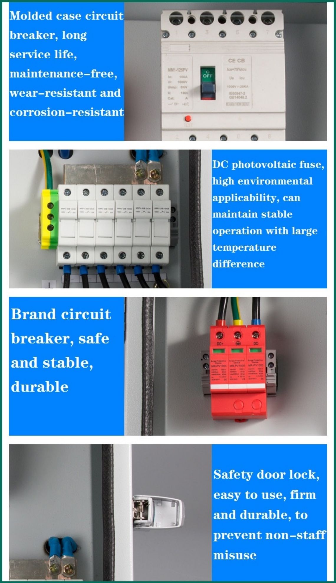 solar photovoltaic DC combiner box