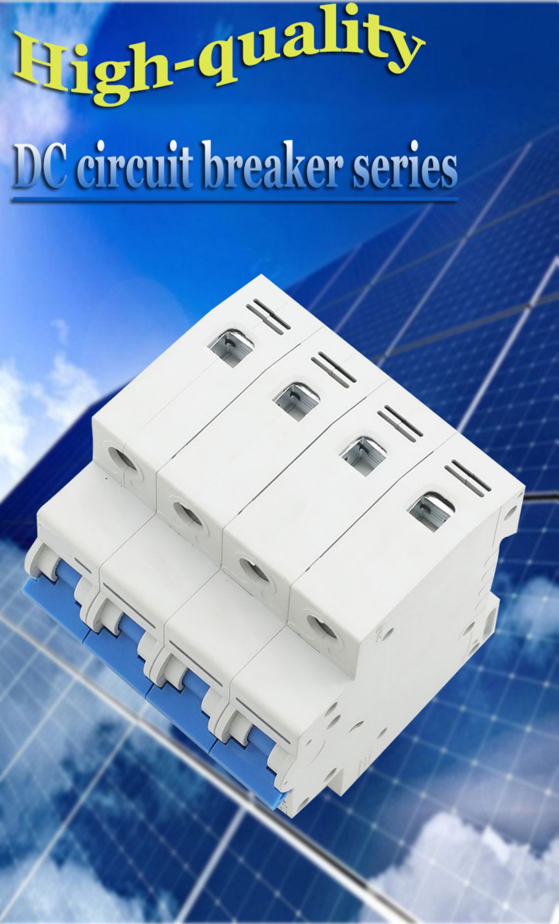 New ZL7 12-1200VDC 1-4P 1-125A Solar photovoltaic high breaking miniature DC circuit breaker