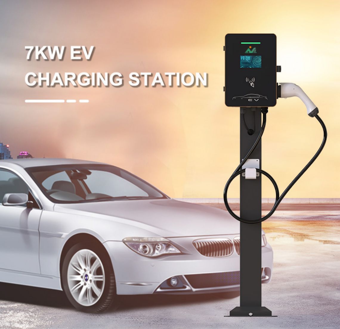 pansi okwera AC chotchingira New energy EV charger station