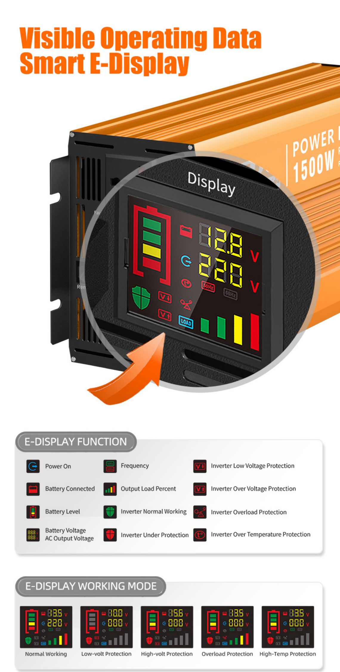 Inverter tonn sine fìor-ghlan le charger Inverter sine wave atharraichte