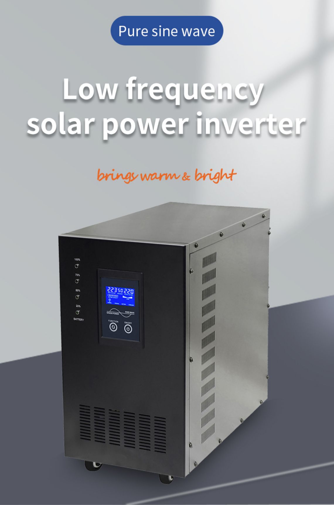 پاور فریکوئنسي inverte شمسي توانائي inverter