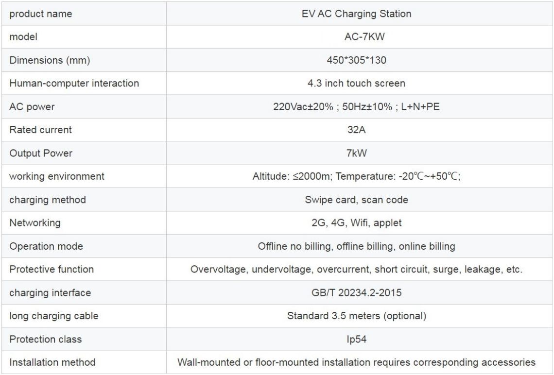 EV 가정용 바닥형 AC 충전소