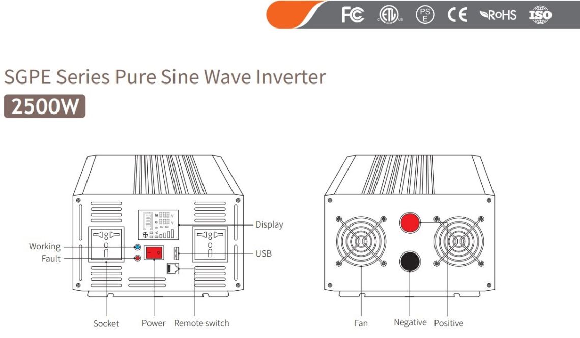 High frequency pure sine wave inverter