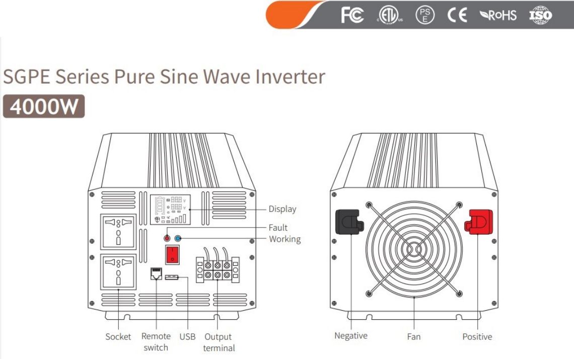  pure sine wave inverter