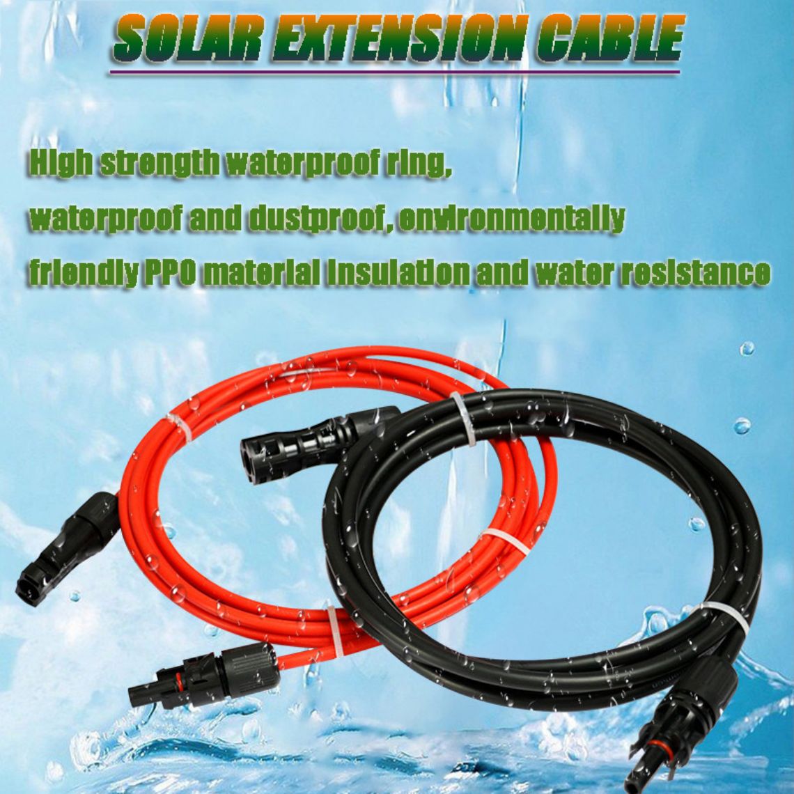 solar extension connection cable