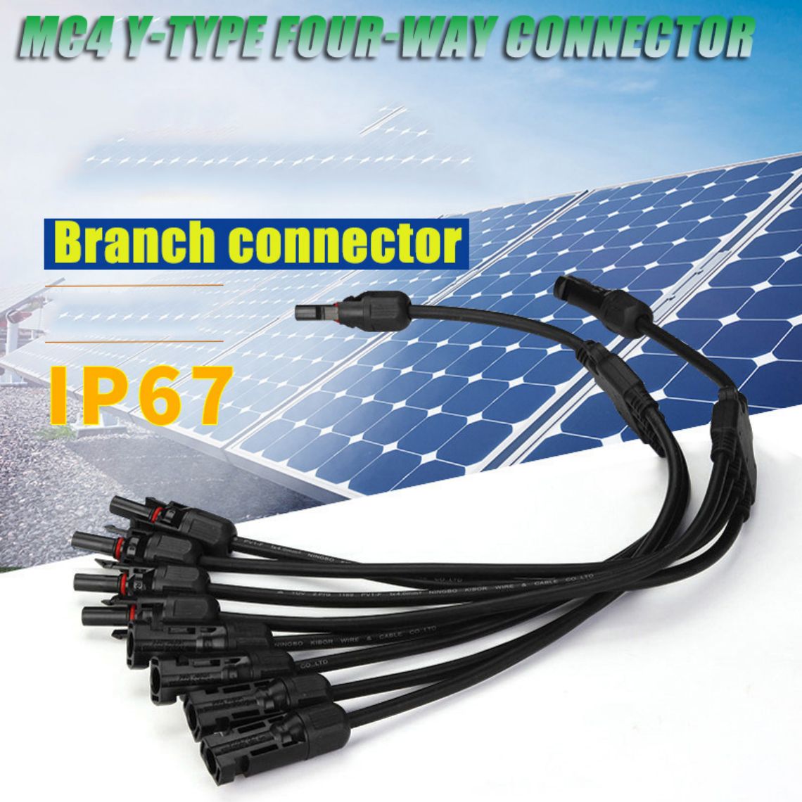 Solar branch Y-type MC4 connector
