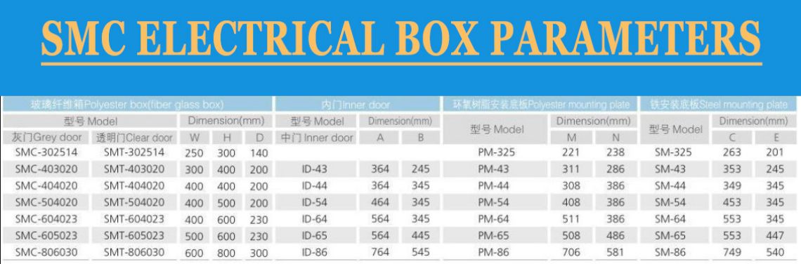 SMC fiberglass distribution box
