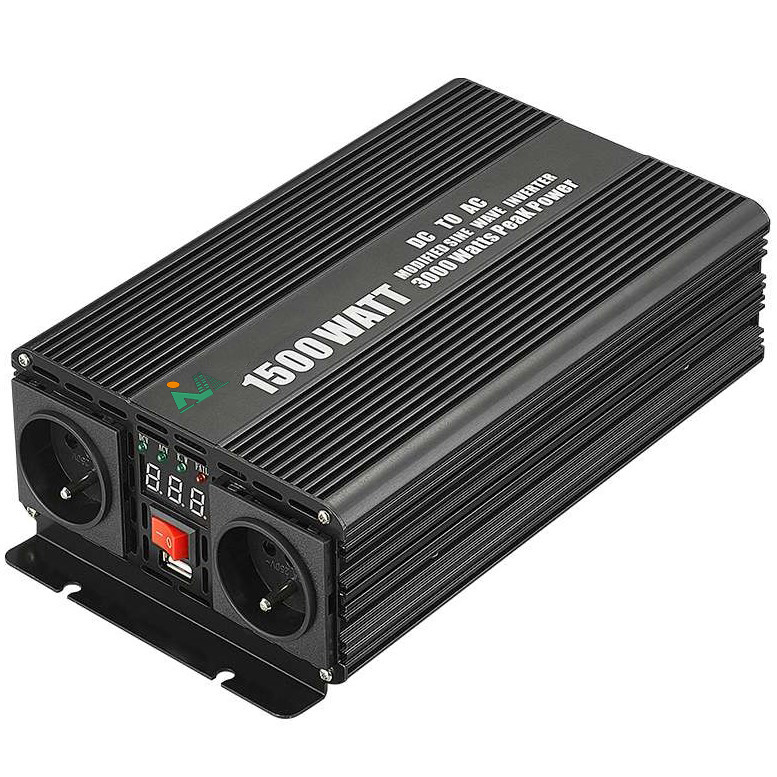 Minimum price SGM-1500W 12V 24V 48V Vehicle Single Output 1500W Modified Sine Wave Converter