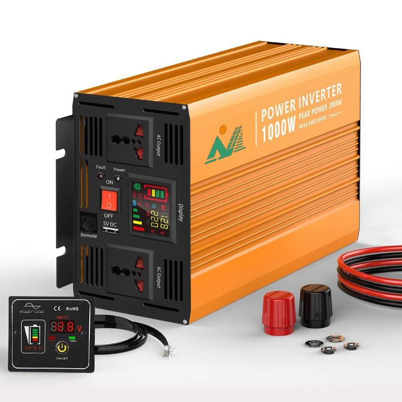 Fast shipping SGPE-1000W High Frequency Inverter 12V 220V Solar Inverter Battery Charger 1000W Pure sine wave inverter