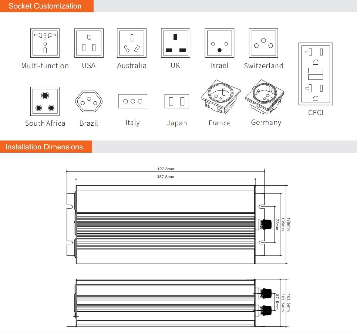 High frequency pure sine wave inverter