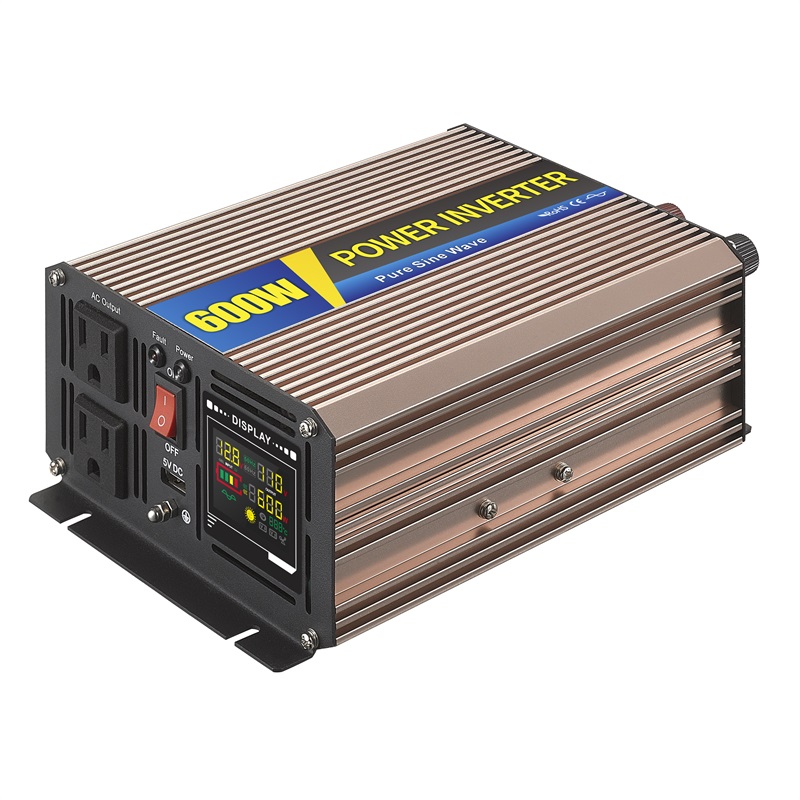 China Export SGPE-600W 12-48VDC 110/220VAC Pure sine wave inverter with charger Intelligent DC/AC power inverter