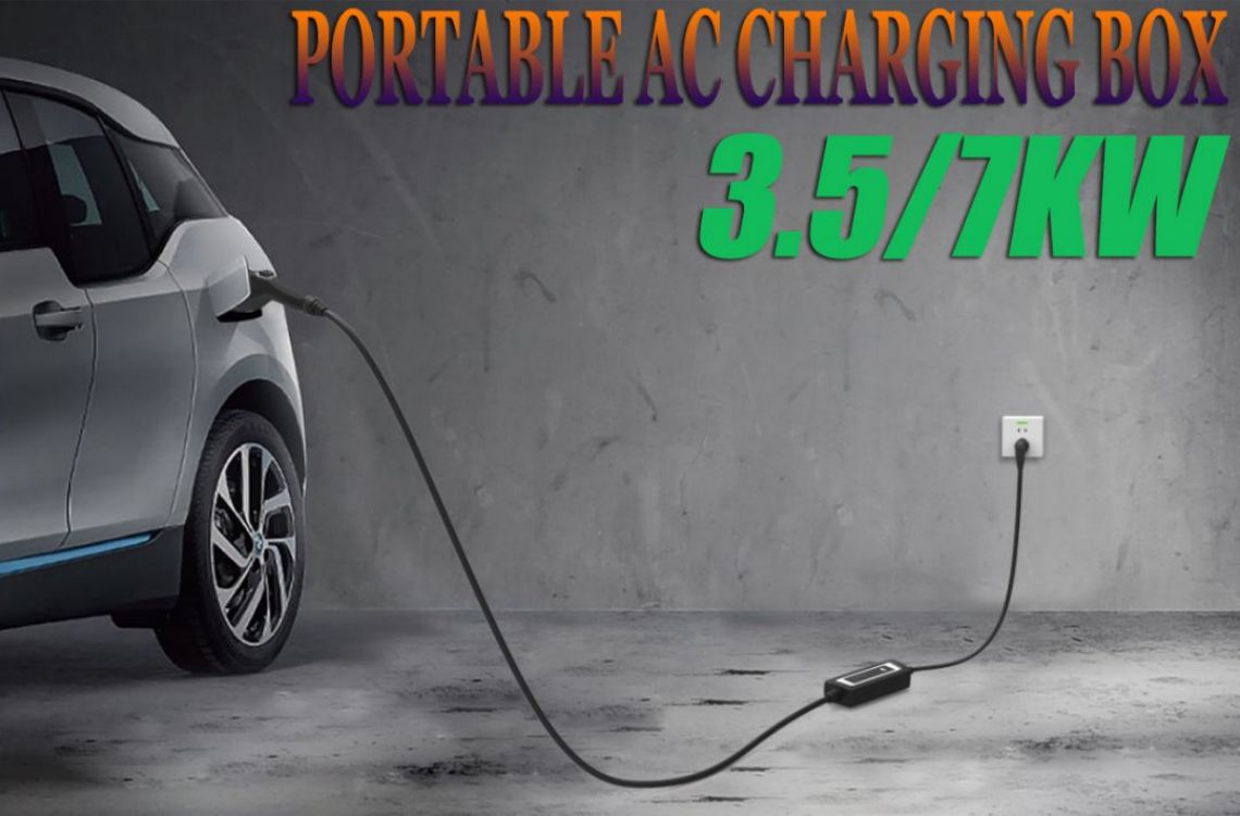 Portable electric vehicle charging station