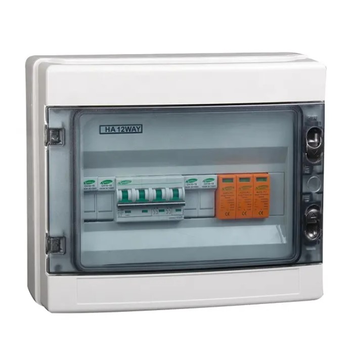 Solar dc combiner box