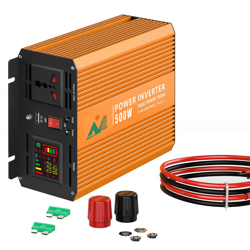 China Export SGPE-600W 12-48VDC 110/220VAC Pure sine wave inverter with charger Intelligent DC/AC power inverter