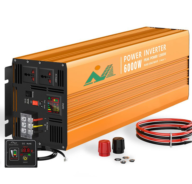 High-capacity SGPE-6000W 24/48/96V Intelligent DC/AC power inverter Modified sine wave inverter