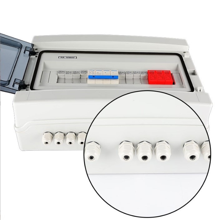 Solar dc combiner box