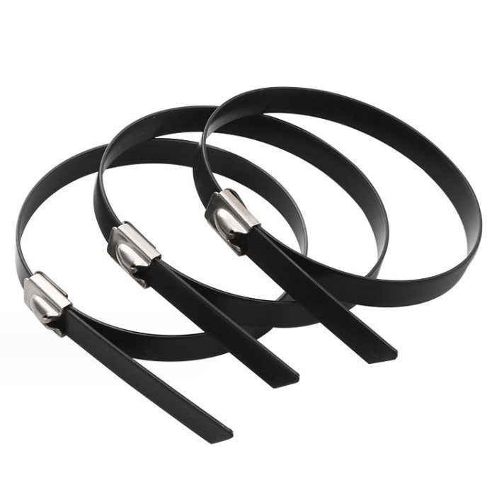 plastic coated metal cable ties