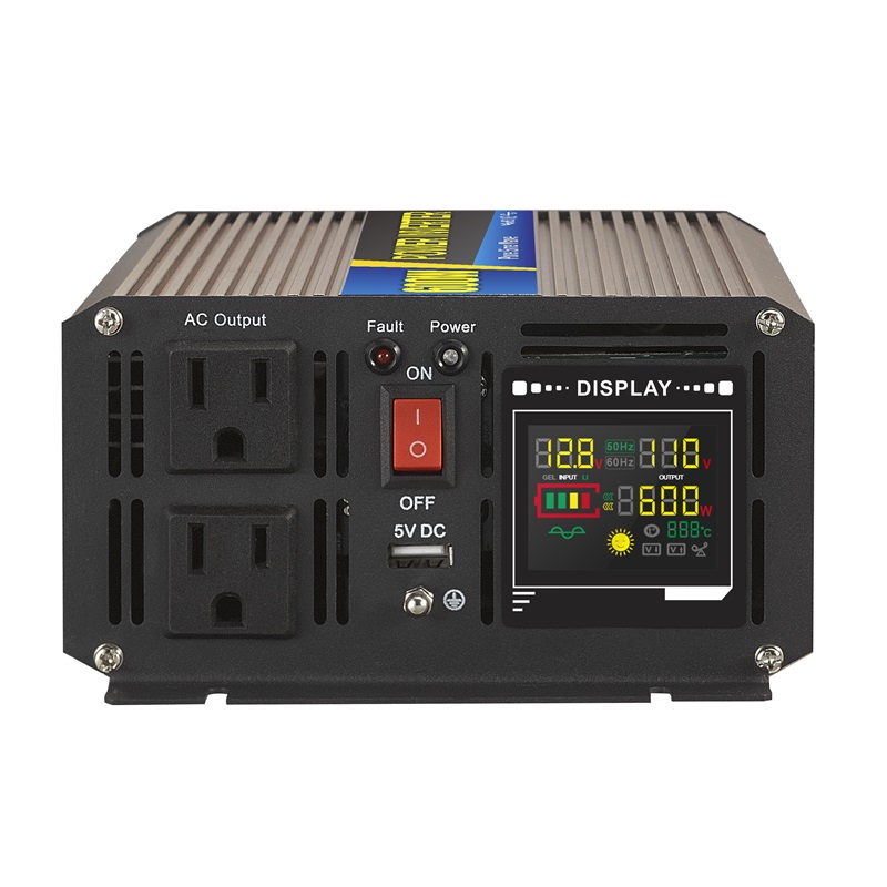 China Export SGPE-600W 12-48VDC 110/220VAC Pure sine wave inverter with charger Intelligent DC/AC power inverter